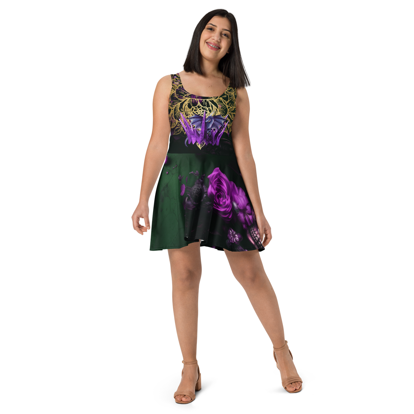 Splinter of Flax Skater Dress