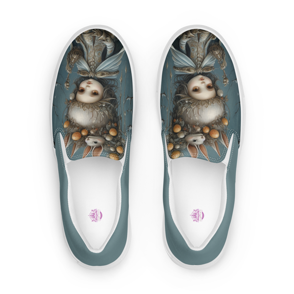 White Rabbit slip-on canvas shoes