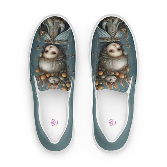 White Rabbit slip-on canvas shoes