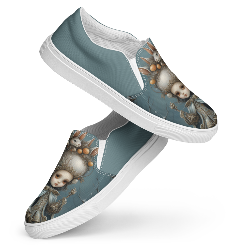 White Rabbit slip-on canvas shoes